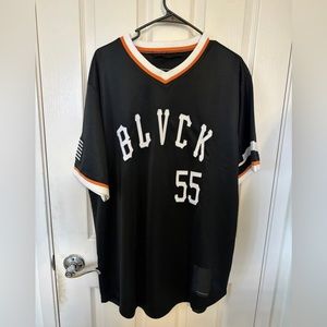 RARE Black Scale 55 Jersey ss Pullover Shirt L/XL Paris LV Shirt Stussy Supreme